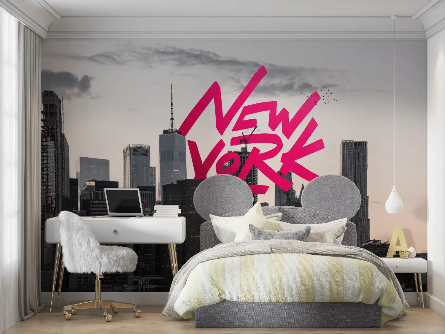 Papier Peint Chambre Ado New York - chambre petit