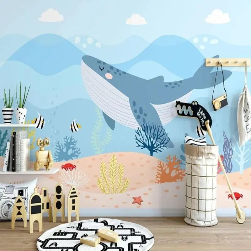 Sea Theme Baby Room Wallpaper - Second Image