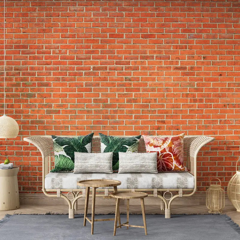 Brick Color Wallpaper - Second Image