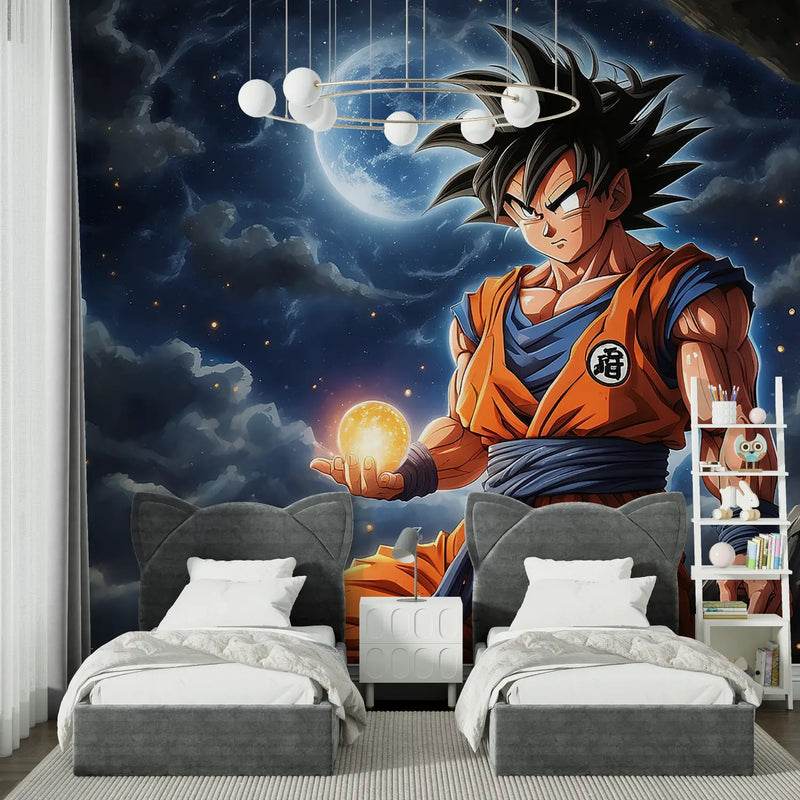 Papier Peint Dbz Dragon Ballz - chambre garçon lit