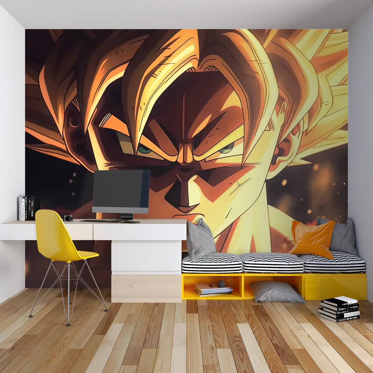 Papier Peint Dbz visage Vegeta - tapisserie garçon