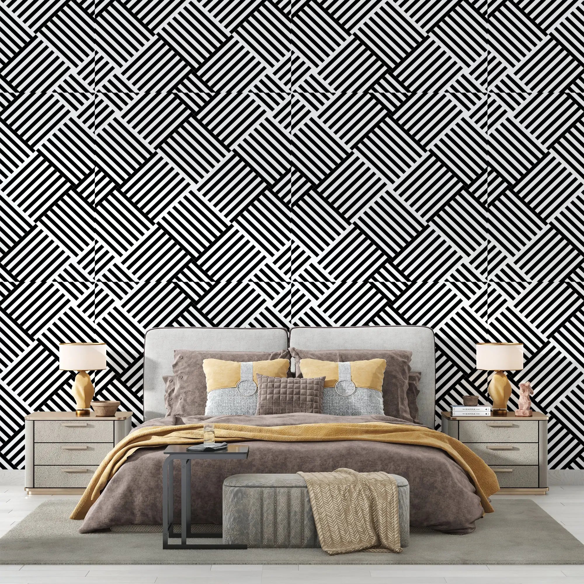 Black and White Deco Wallpaper - Second Image