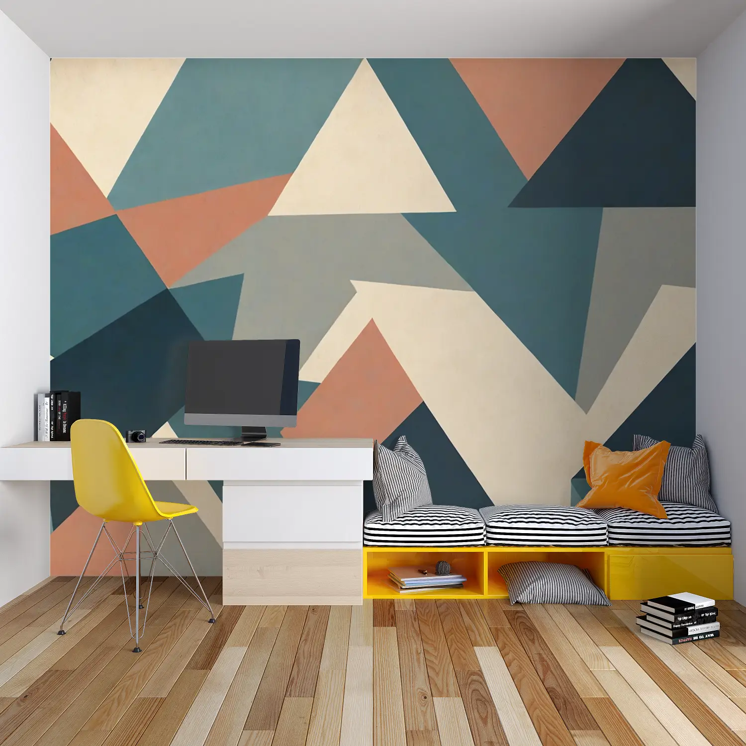 Papier Peint Design Chambre Ado - tapisserie hero