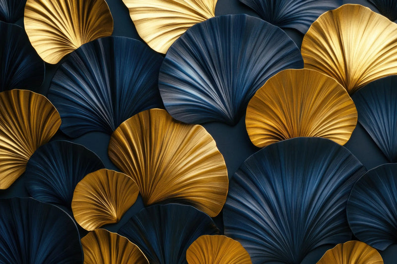 Gold and Blue Wallpaper