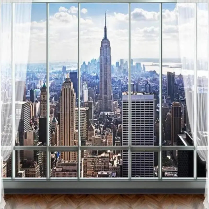 New York Window Wallpaper - Second Image