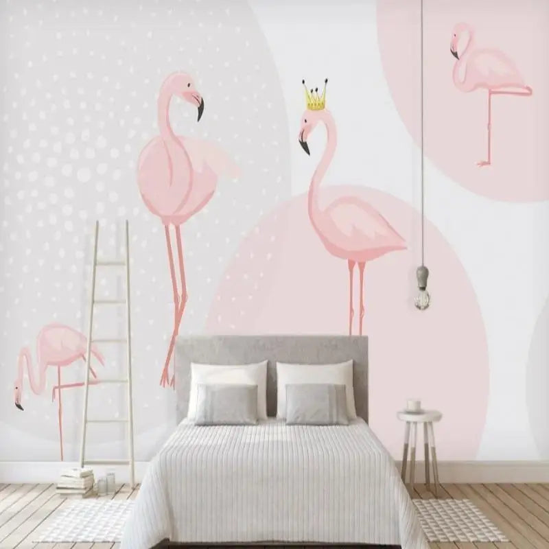 Papier Peint Flamant Rose Pas Cher