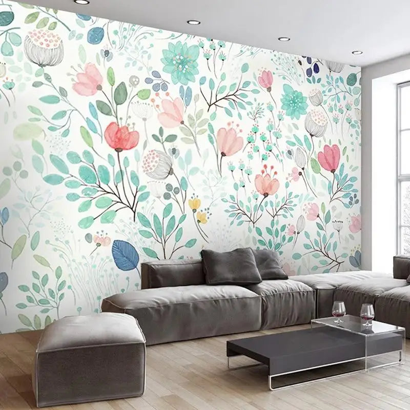 Multicolored Floral Wallpaper - Second Image