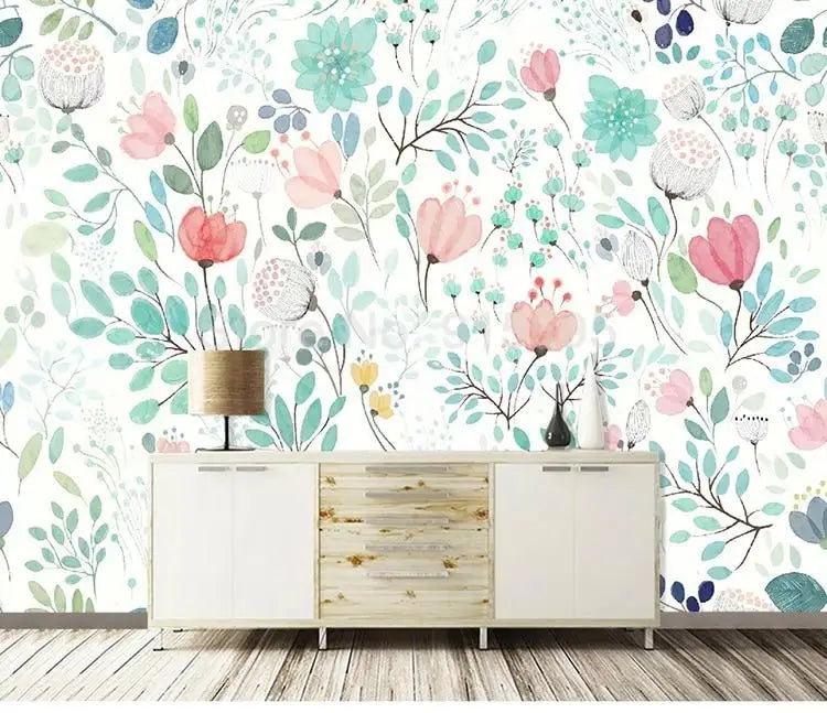 Multicolored Floral Wallpaper - Second Image