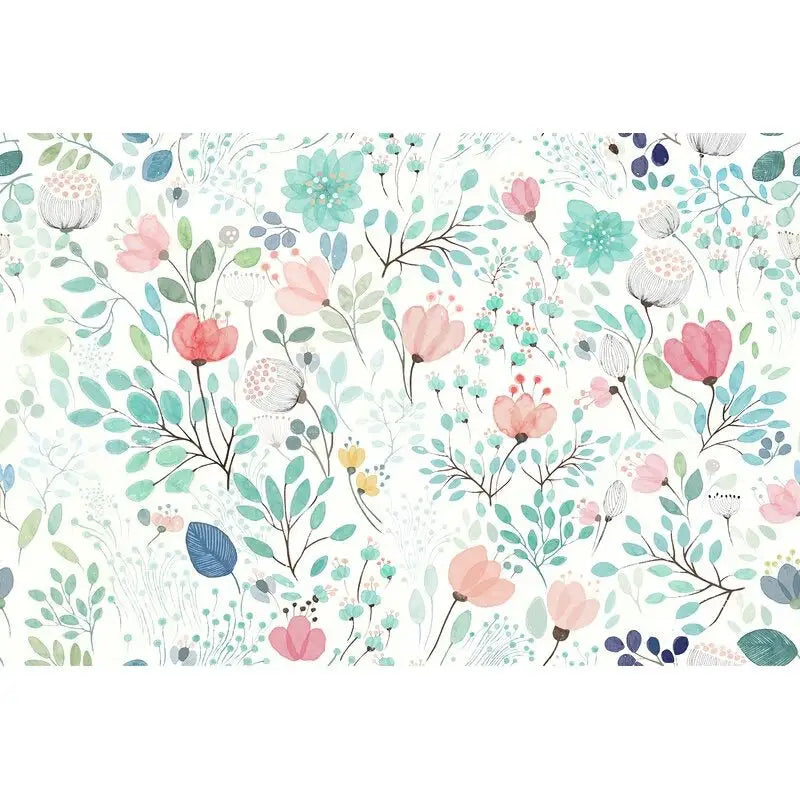 Multicolored Floral Wallpaper