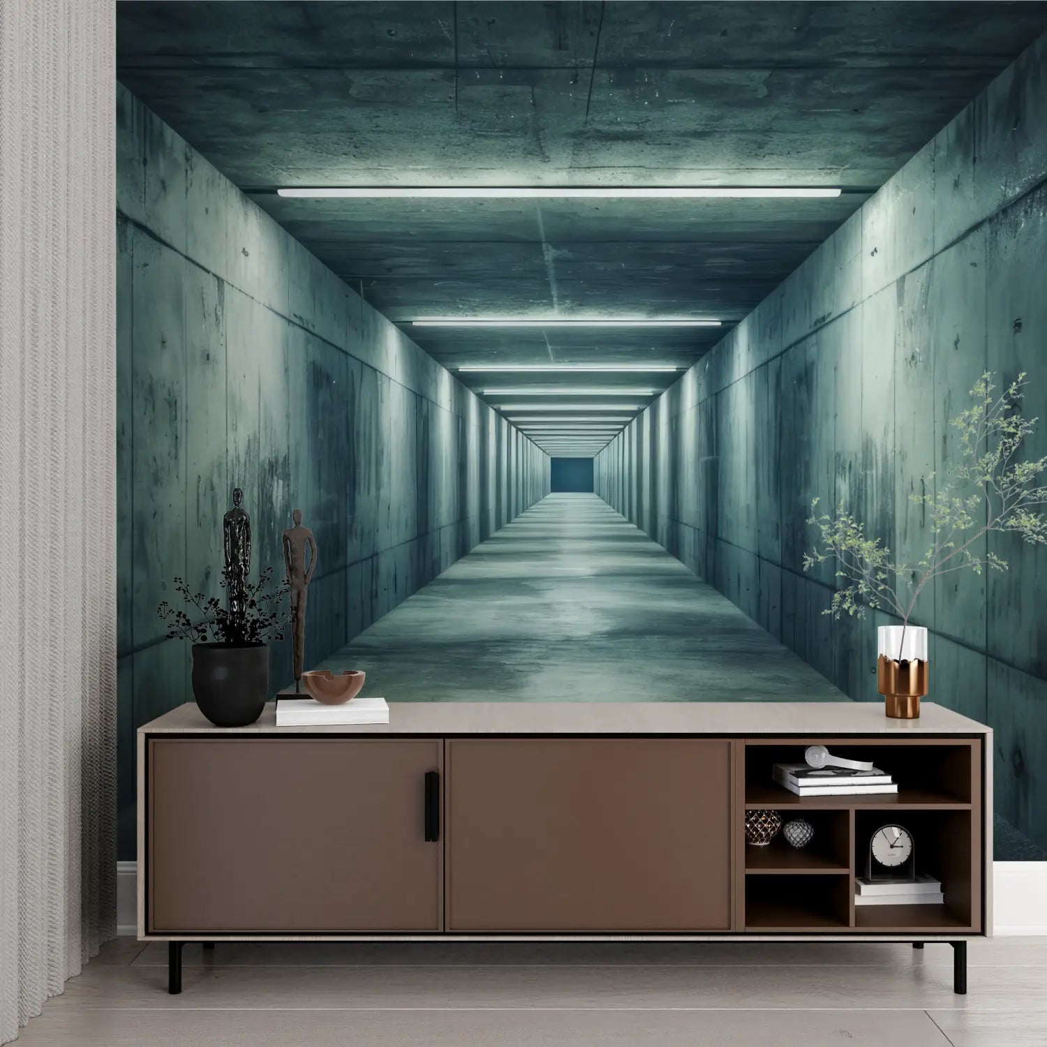 Trompe L Oeil Industrial Wallpaper - Second Image