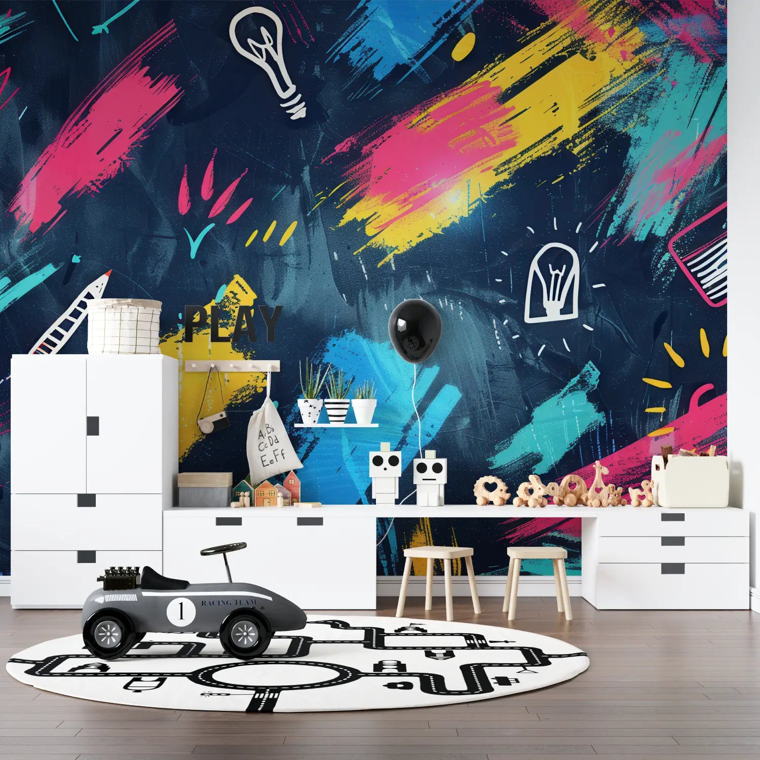 Non-Woven Teen Bedroom Wallpaper - Second Image