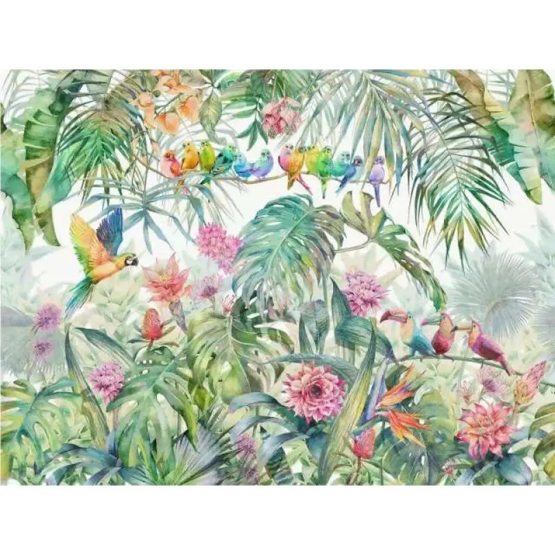 Papier Peint Jungle Perroquet