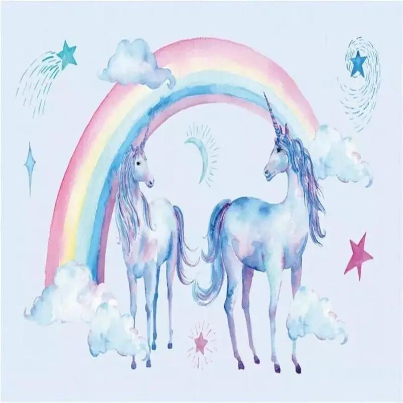 Papier Peint Licorne Arc-en-Ciel