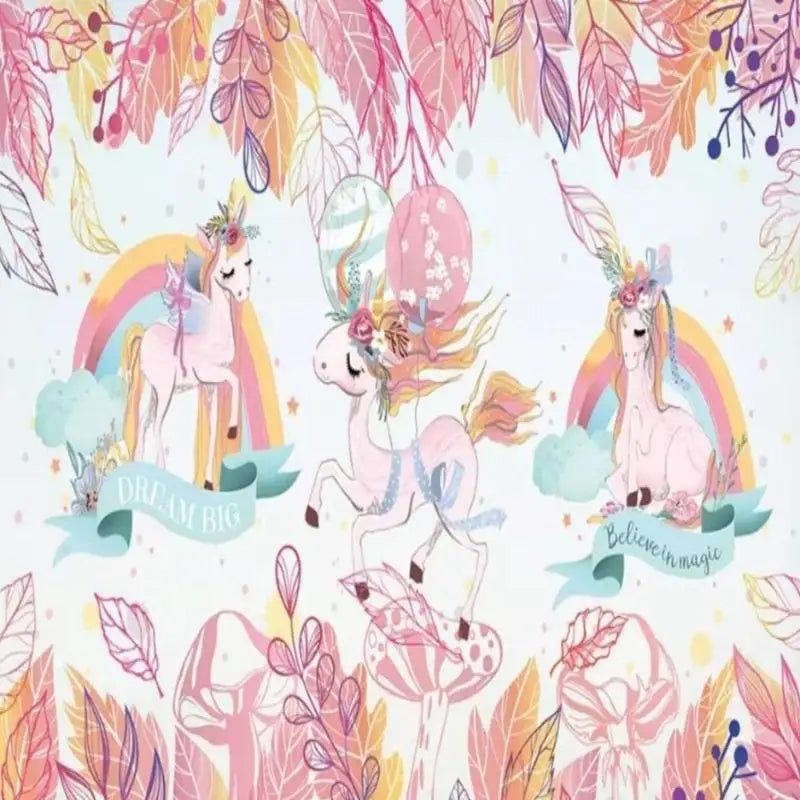 Papier Peint Licorne Chambre Fille