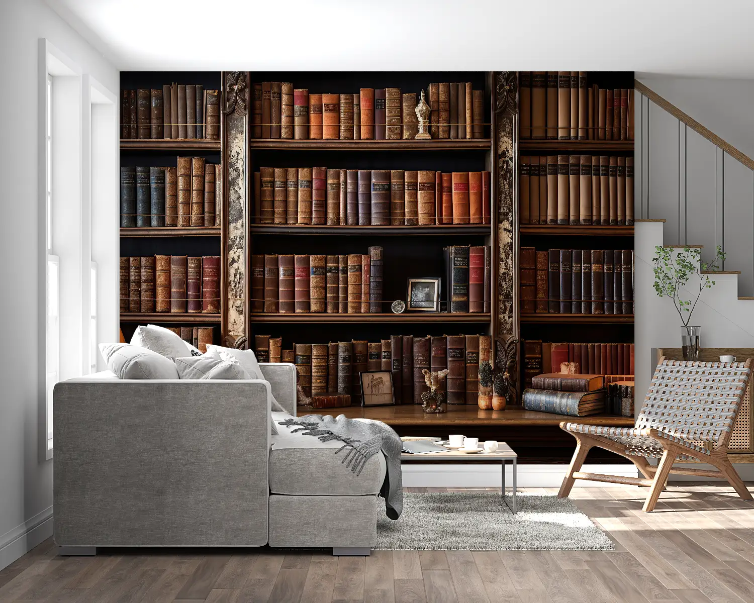 Trompe L Oeil Books Wallpaper - Second Image