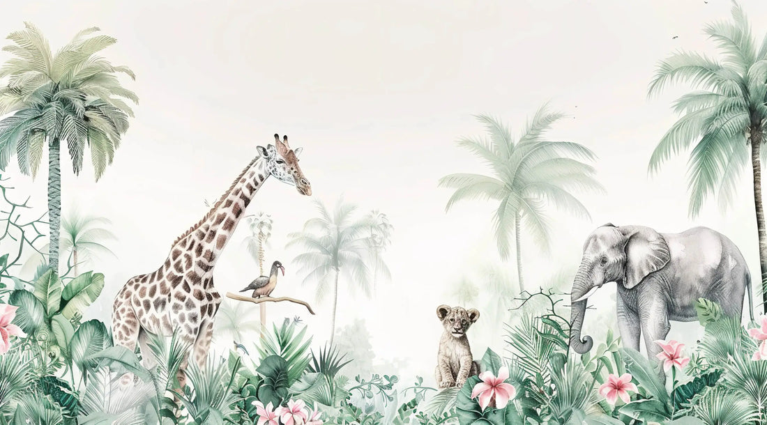 Tropical Safari Baby Wallpaper