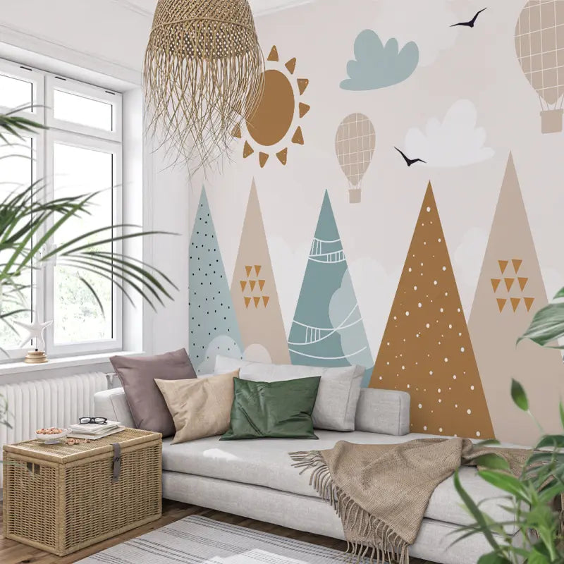 Mountain wallpaper Baby room - Second Image