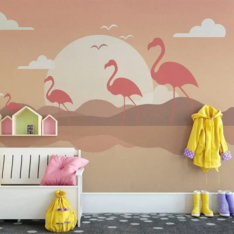 Flamingo Pattern Wallpaper - Second Image