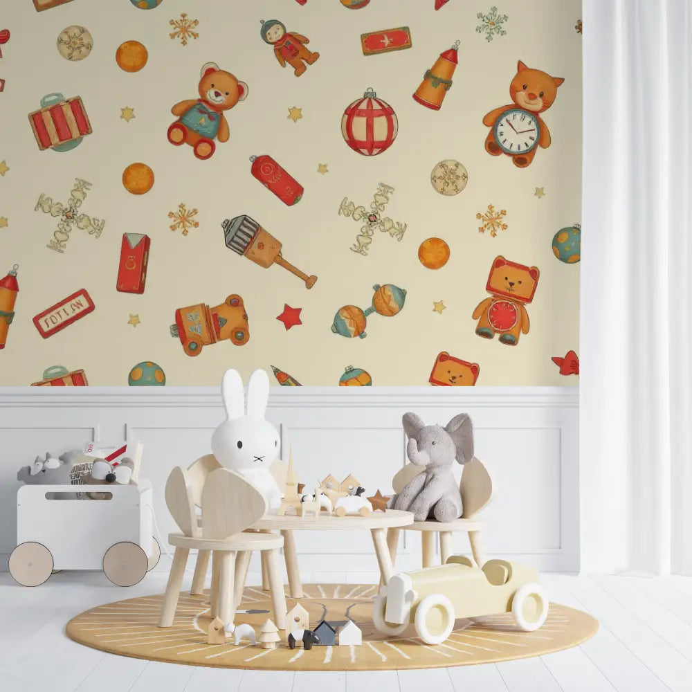 baby toy pattern wallpaper - Second Image