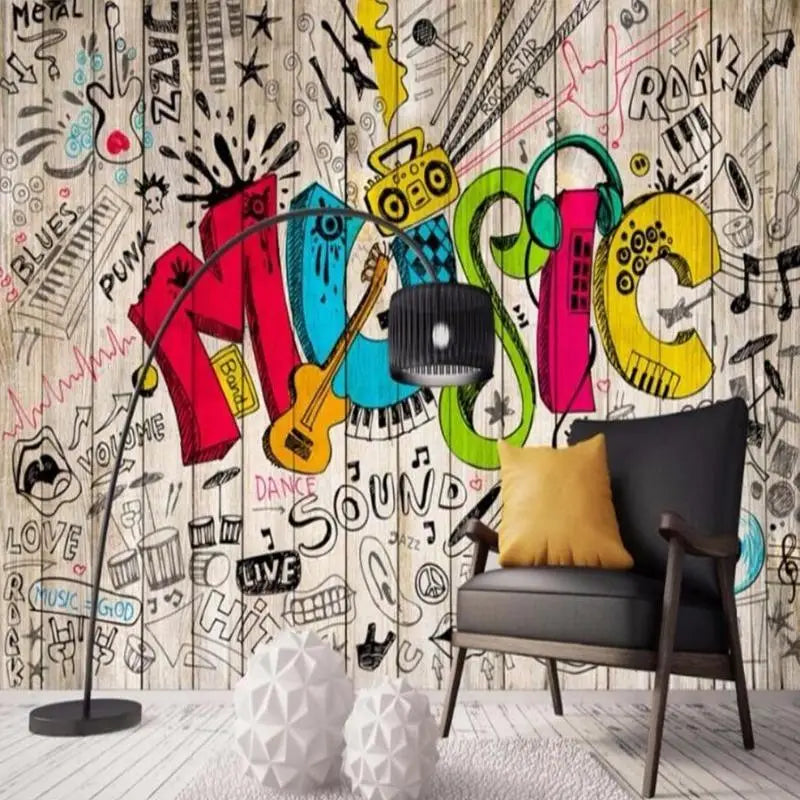 Music Tag Mural Wallpaper - Second Image