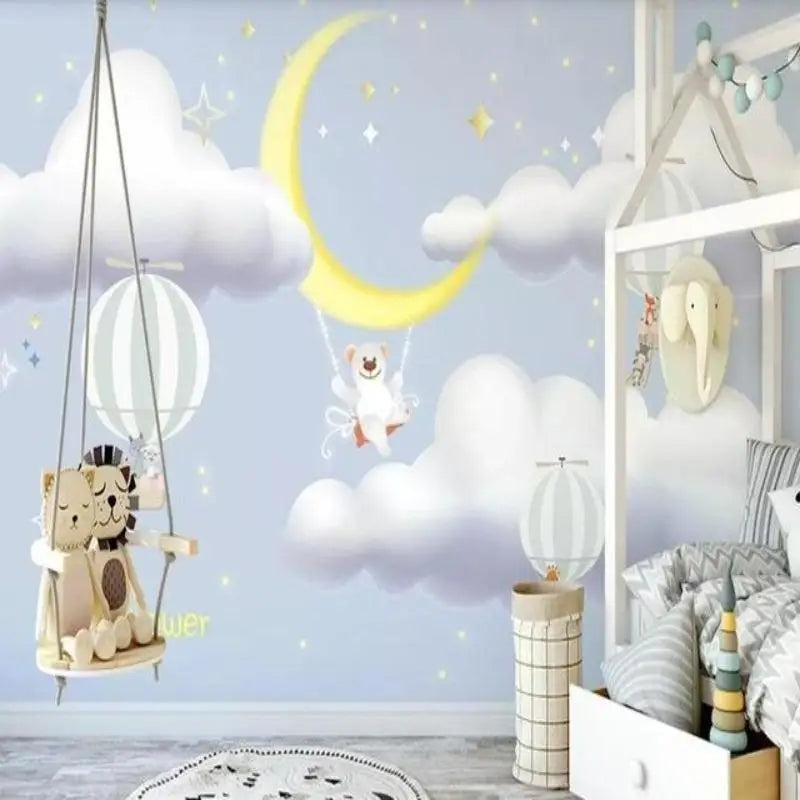 Cloud Wallpaper Baby Room - Second Image