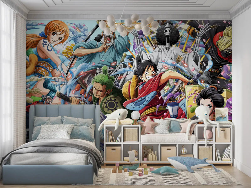 Papier Peint One Piece - panoramique garçon