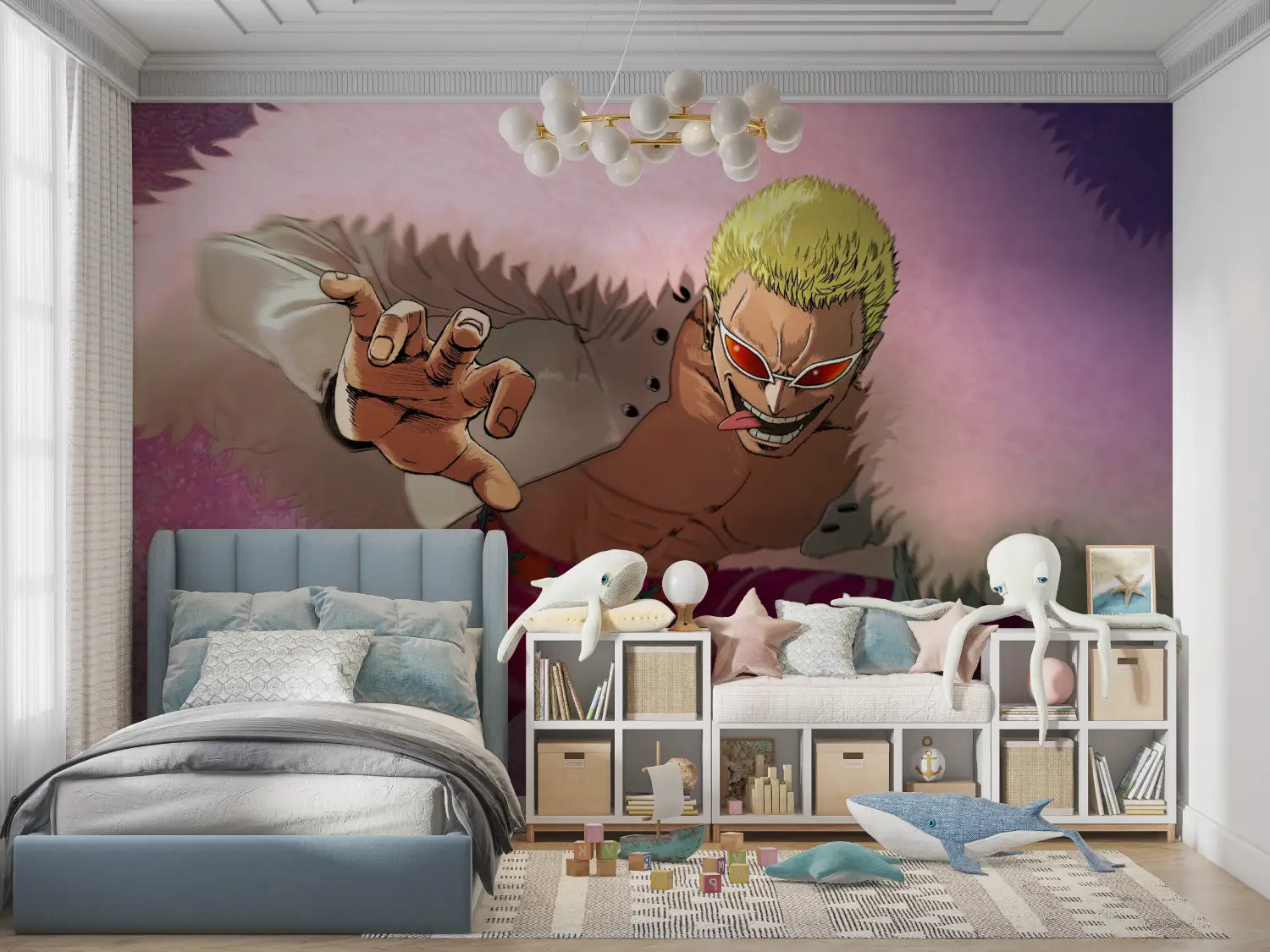 Papier Peint One Piece Doflamingo - panoramique garçon