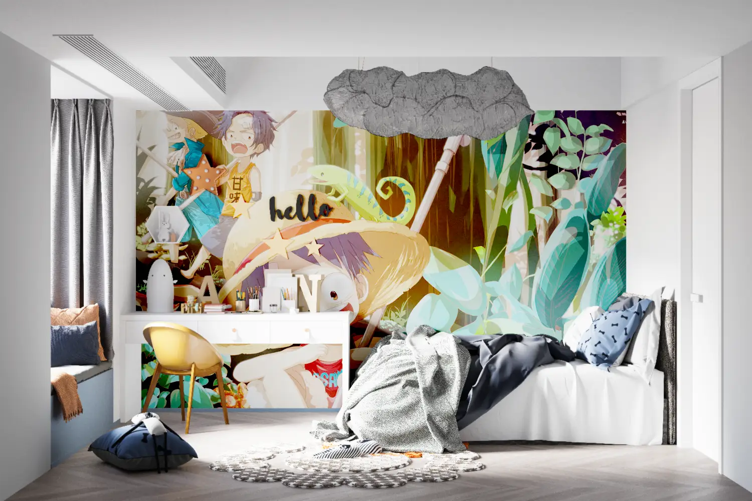 Papier Peint One Piece Ener - mur panoramique