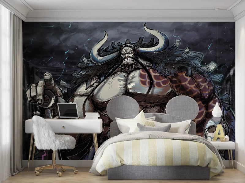 Papier Peint One Piece Kaido - chambre petit