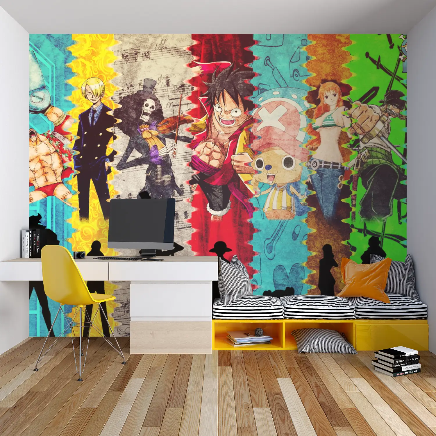 Papier Peint One Piece Personnages - chambre spiderman