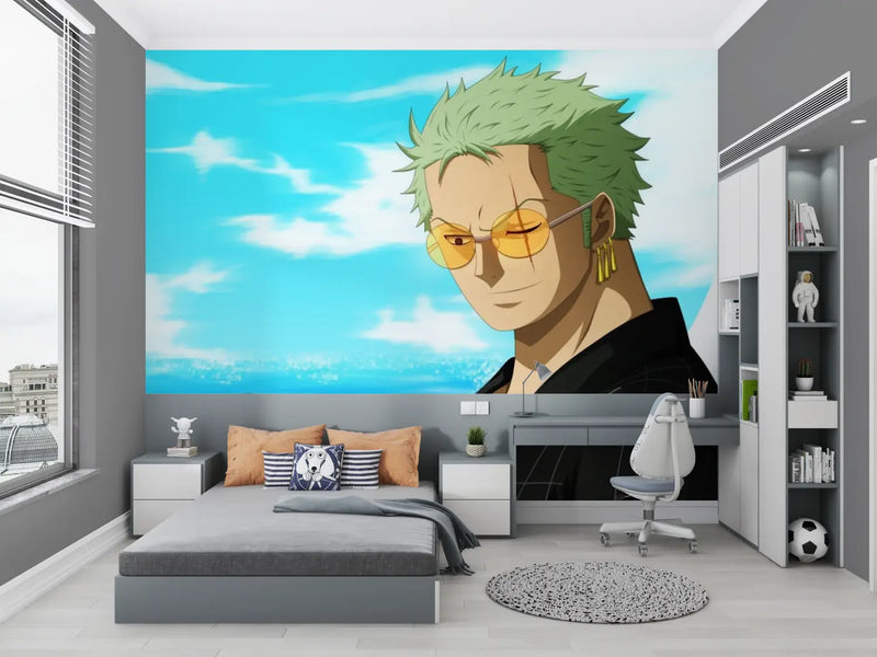 Papier Peint One Piece Zoro - chambre petit