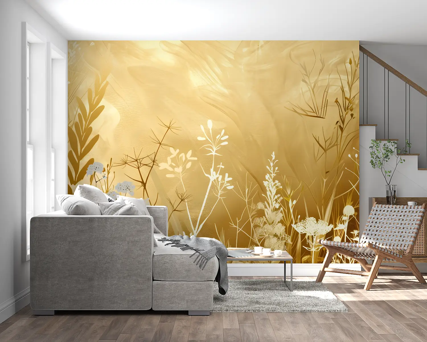 Panoramic Gold Wallpaper - Second Image