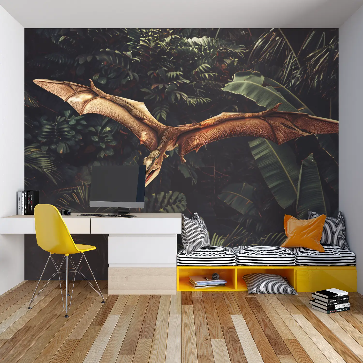 Papier Peint Pterodactylus Tropical - chambre spiderman