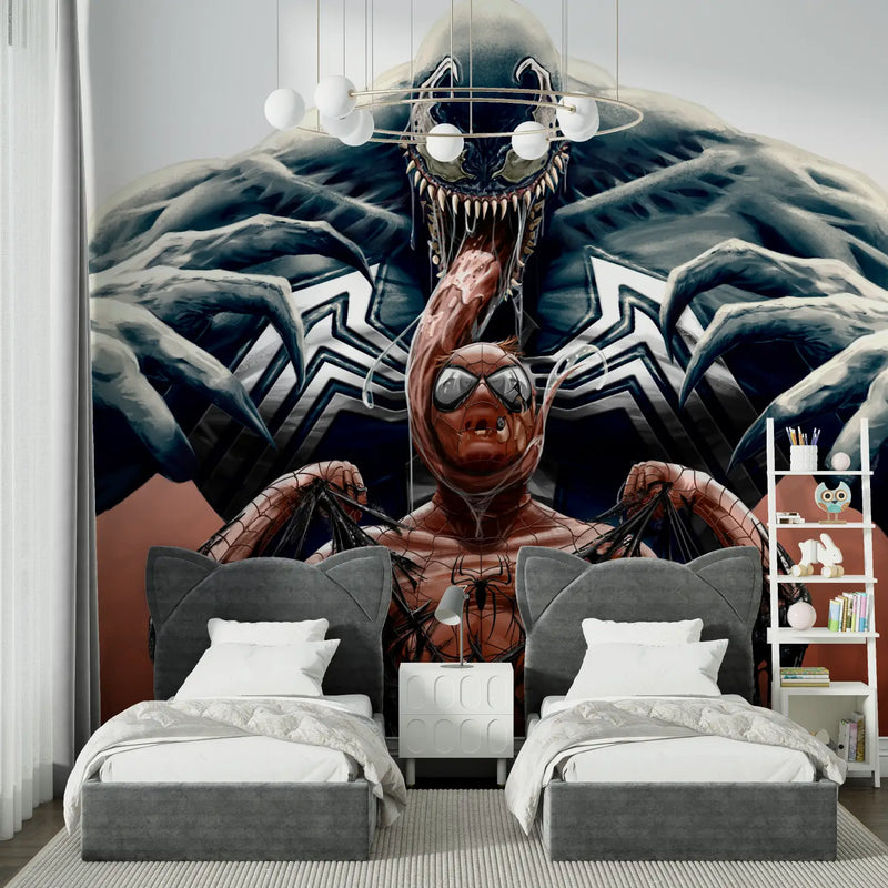 Papier Peint Spiderman Gros Venom - chambre spiderman