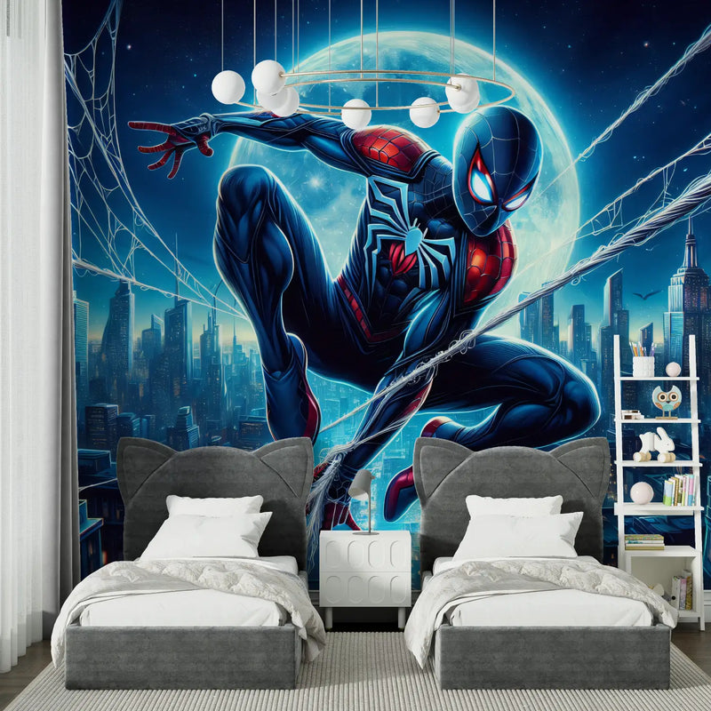 Papier Peint Spiderman Mural - chambre spiderman