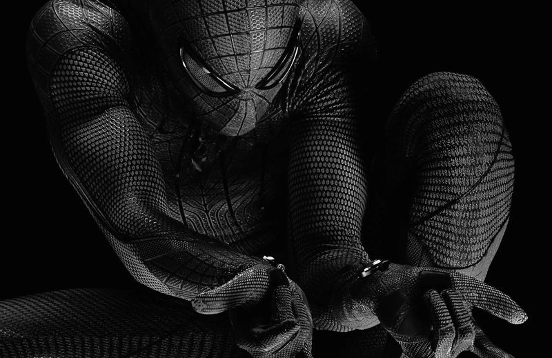 Papier Peint Spiderman Noir Design