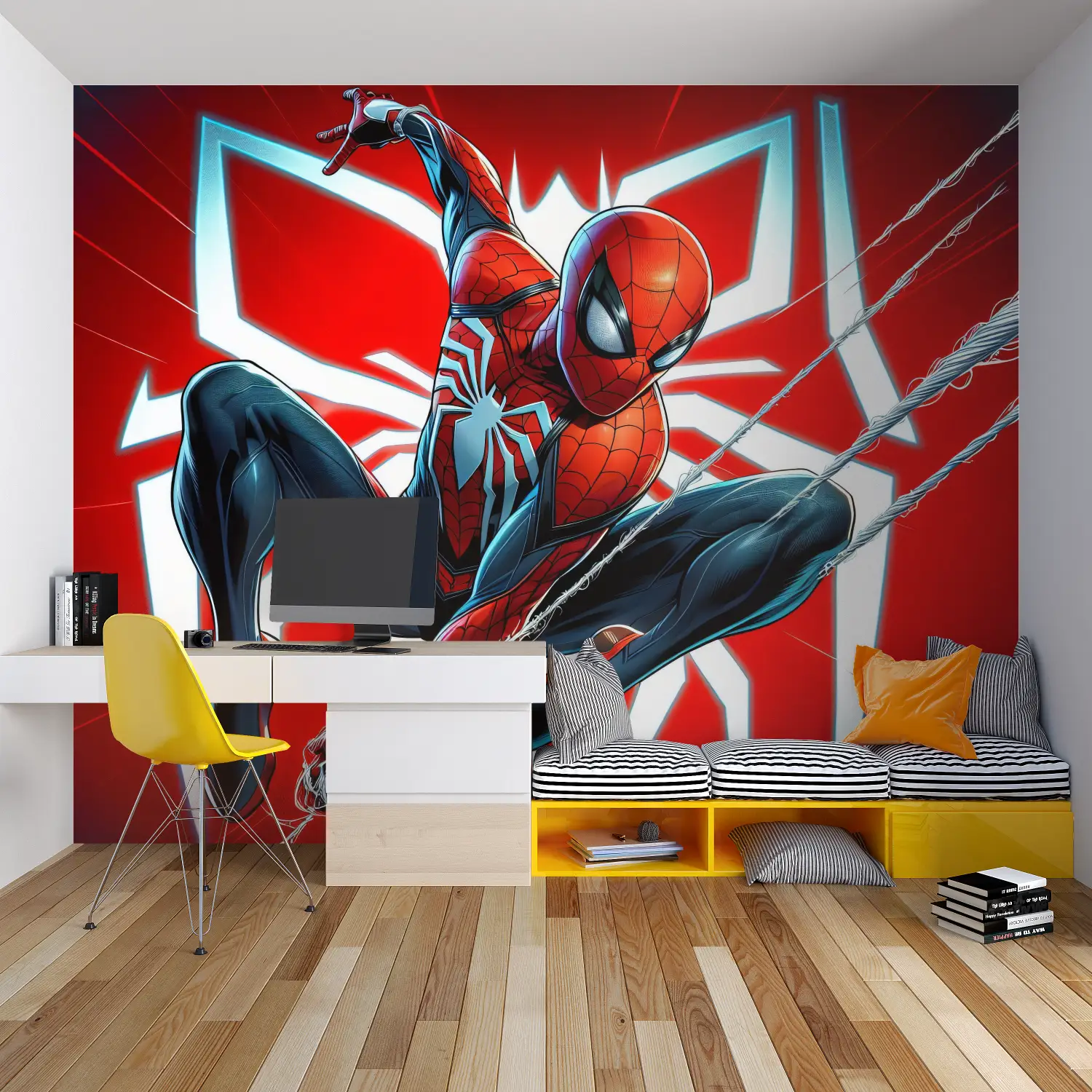 Papier Peint Spiderman PS4 - tapisserie spiderman