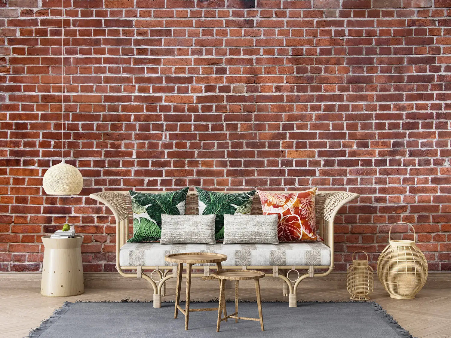 Red Brick Style Wallpaper - Second Image