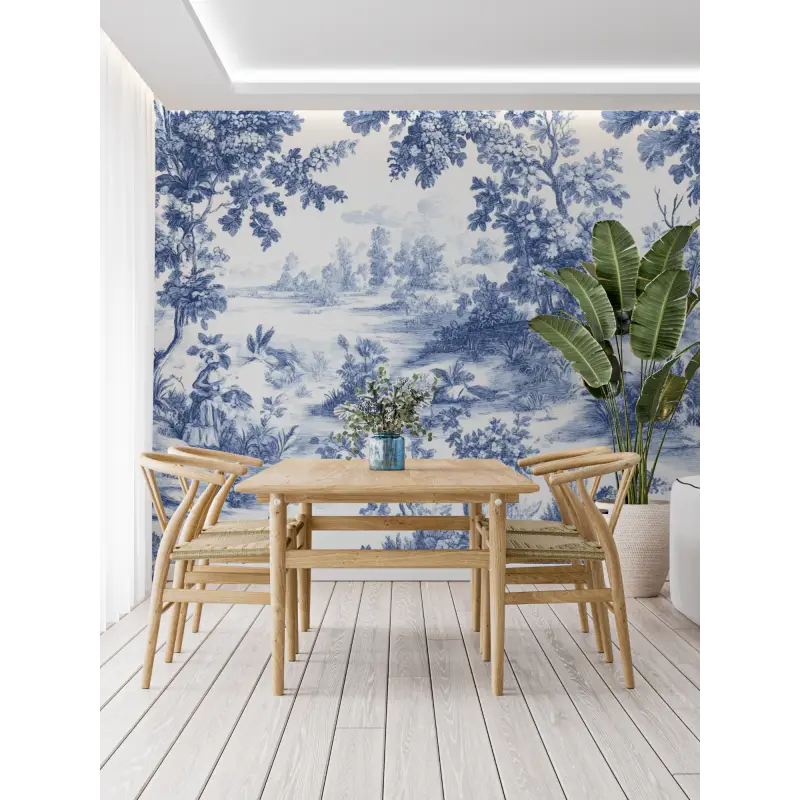 Toile De Jouy Wallpaper Bedroom - Second Image