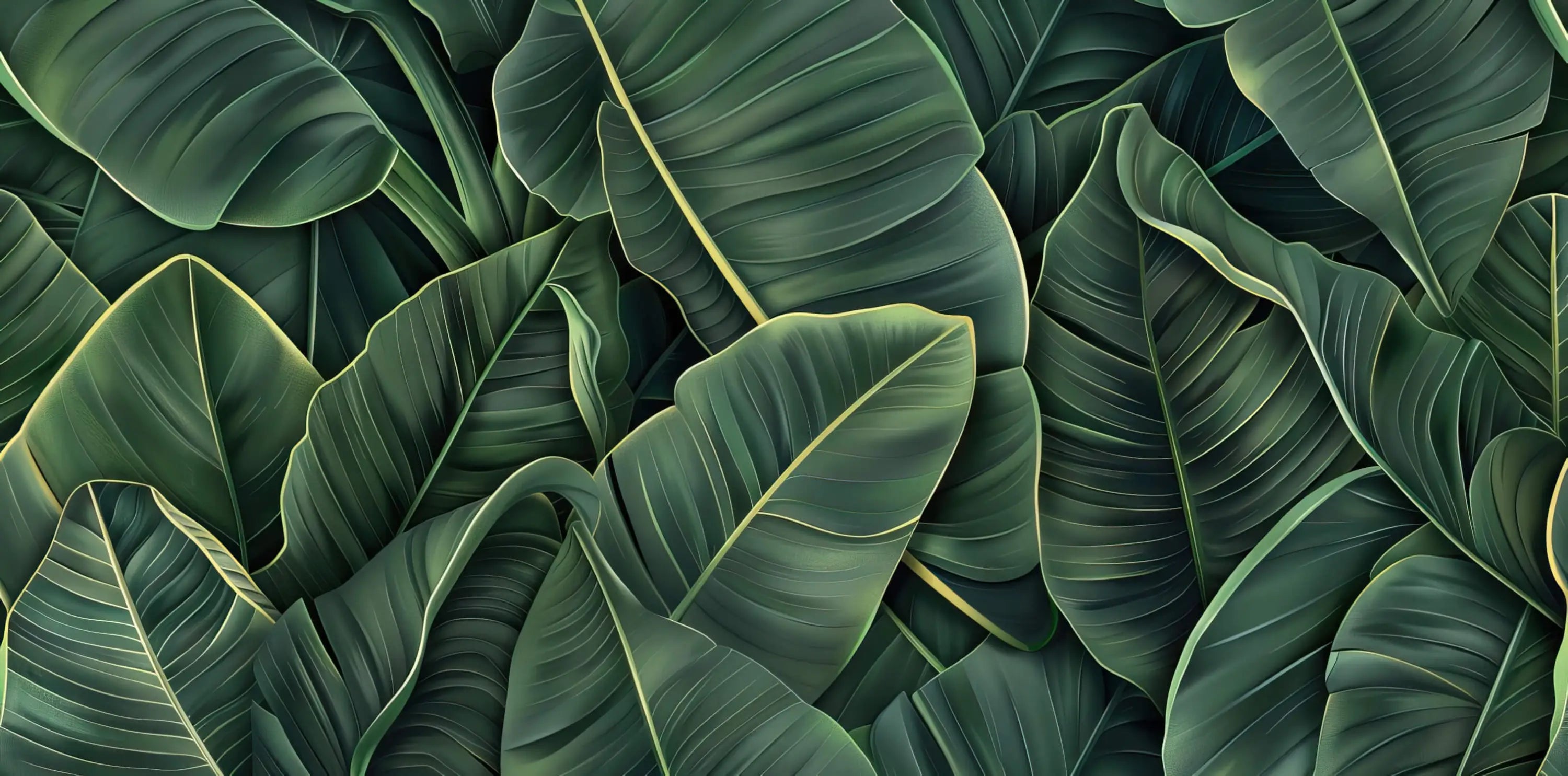 Papier Peint Tropical Vert