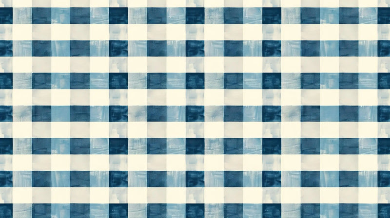 Blue Gingham Wallpaper