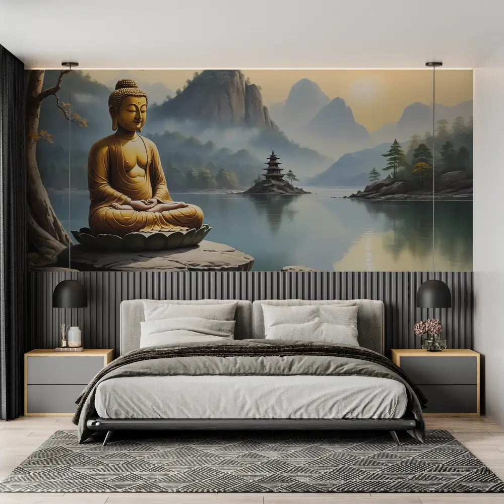 Papier Peint Zen Bouddha - chambre adulte