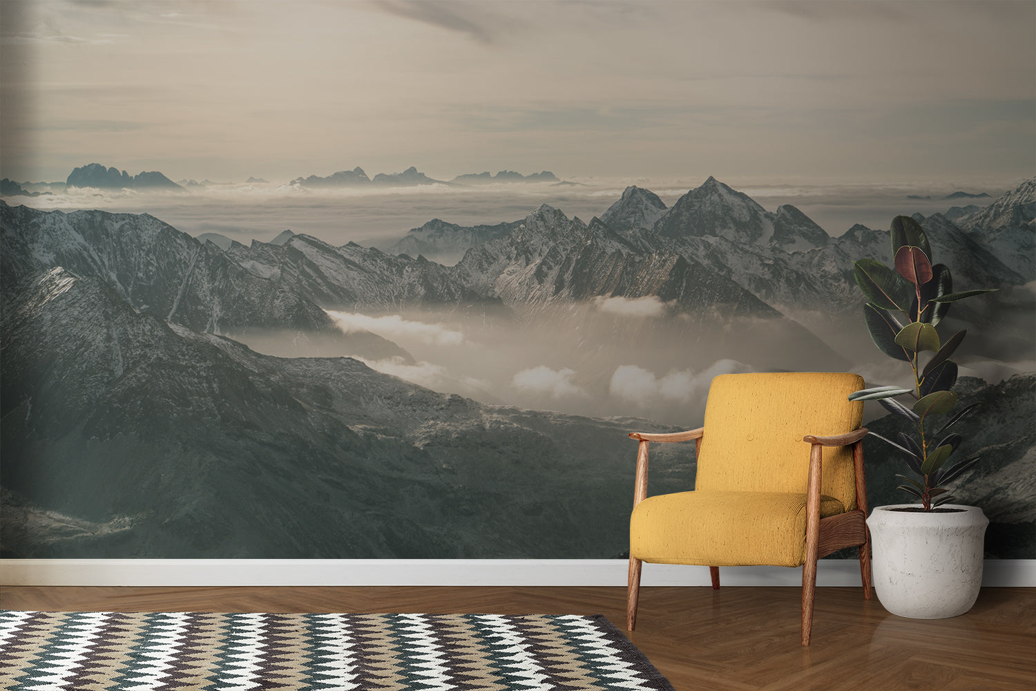 Papier Peint Montagne Panoramique