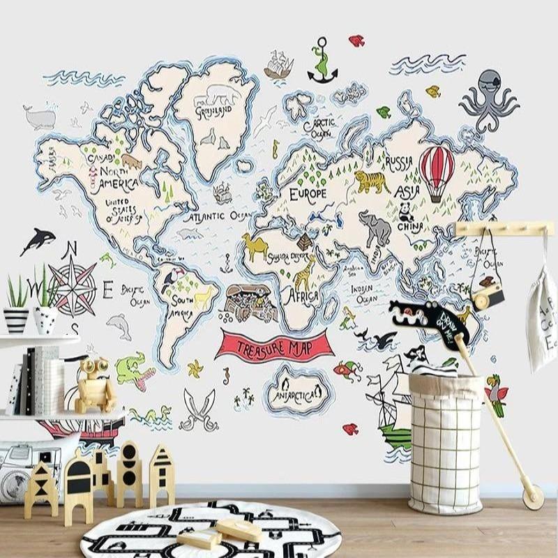 World Map Wallpaper <br/> Pirate&