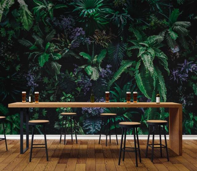 Custom jungle wallpaper