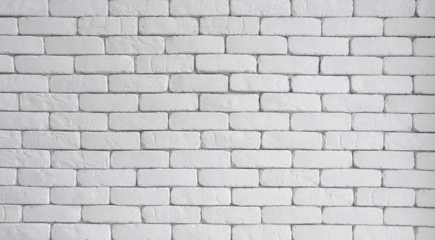 White brick wallpaper room