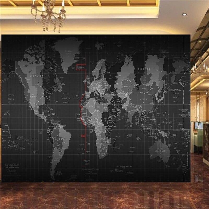 Panoramic World Map Wallpaper - Second Image