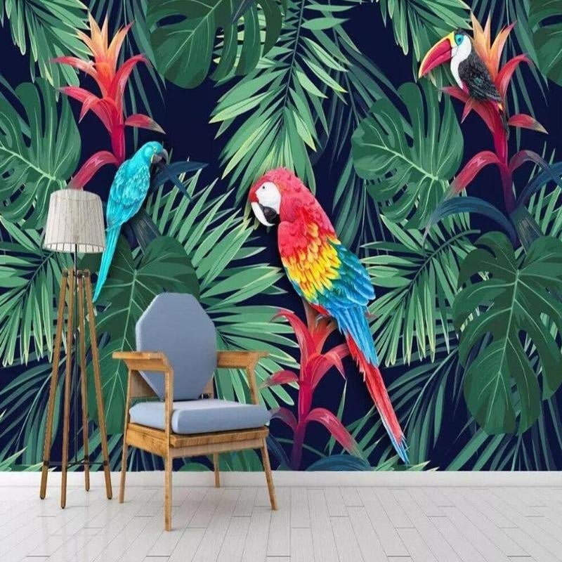 Papier Peint Perroquet Jungle