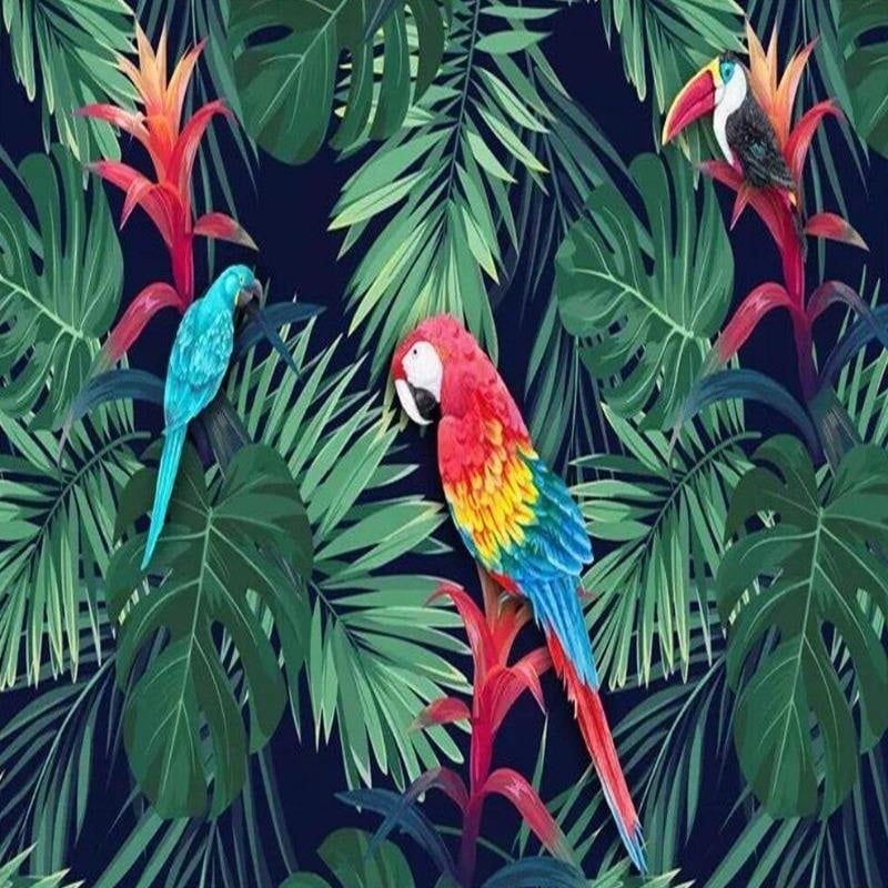 Jungle Parrot Wallpaper - Second Image