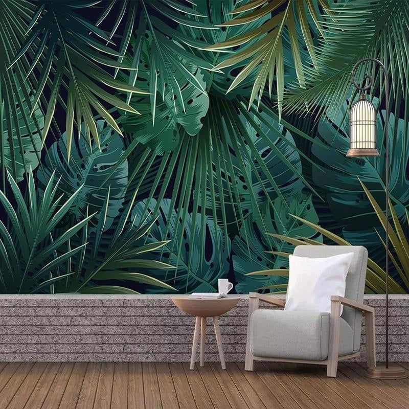 Trompe L'oeil Jungle Wallpaper - Second Image